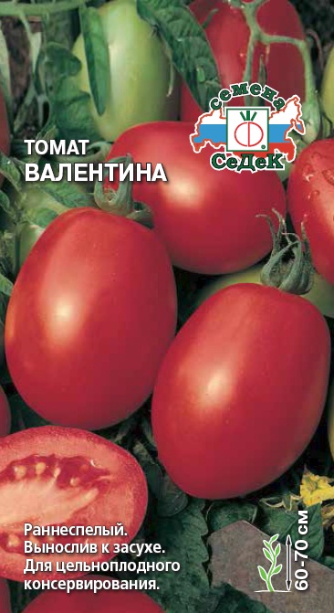 Семена - Томат Валентина  0,1 гр.